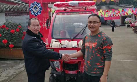 消防摩托車效果好，成都正興火石巖村再購(gòu)